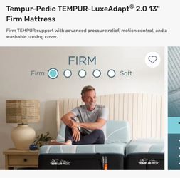 Tempur-Pedic TEMPUR-LuxeAdapt 2.0 13" Firm Mattress split king