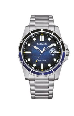 Citizen Men's Sport Casual Date Window Silver Eco-Drive Watch 41MM AW1810-85L