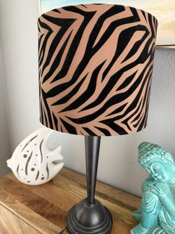 Chic Zebra Print Lamp