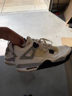 Air Jordan 4 White Cement Sneakers