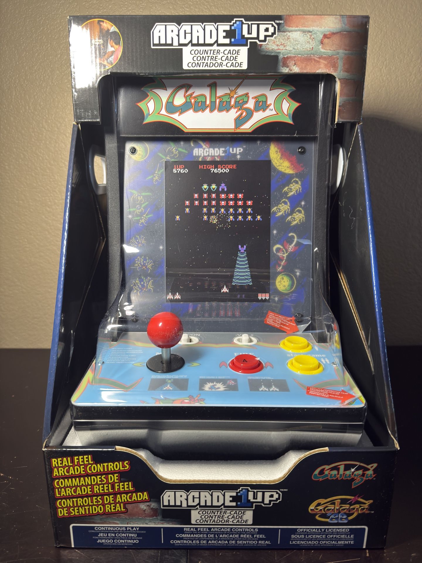 GALAGA COUNTER- CADE Arcade 1 Up Arcade Machine