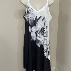 Black And White Floral Dress