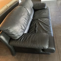 Black Leather Couch