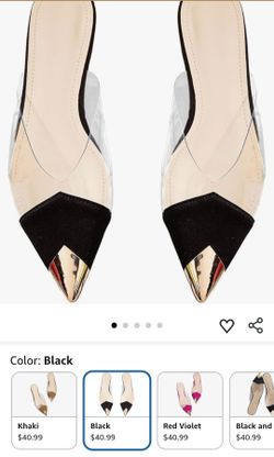 Women's Clear Pointed Toe Flat Shoes