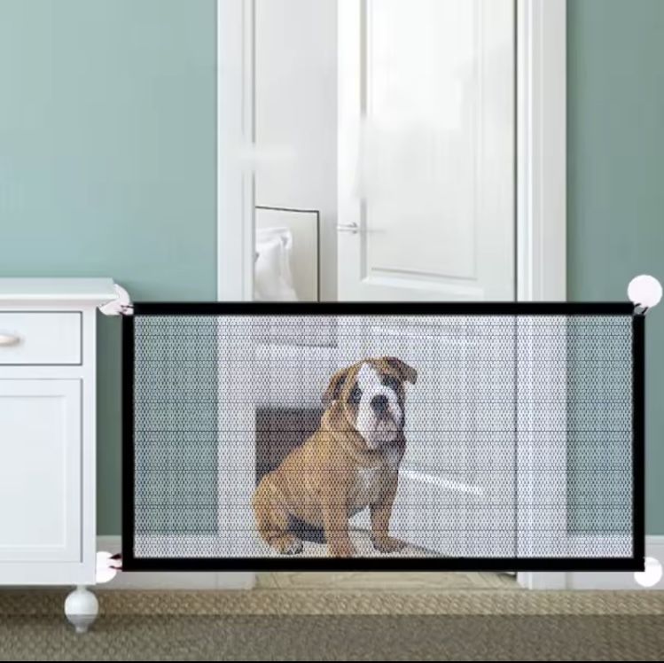 valla para perros, red de aislamiento plegable de nailon para perros, valla de protección de seguridad para gatos y perros sin perforar, suministros p