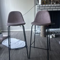 Kody Bar & Counter Stool By AllModern Upholstery : Blush Pink Seat Height : Bar Stool (30.5" Seat Height)