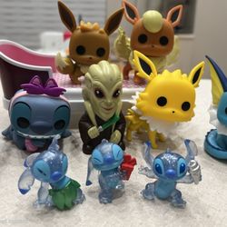 Stitch & Pokémon Figure Lot