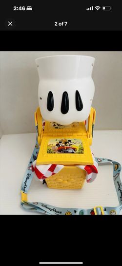 Disney Parks Souvenirs Mickeys Popcorn Bucket And Buzz Lightyear Gauntlet. New.