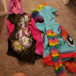 Brand New My Little Pony Rain Jacket, Softly Used Rainbow Dash Hoodie, Pluses Free Book 