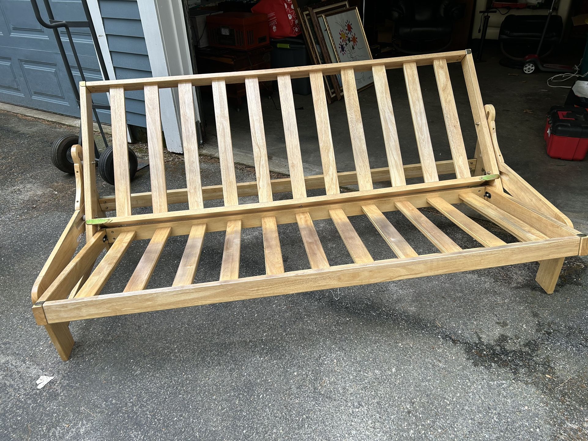 Wooden Full Size Futon Sofa Frame