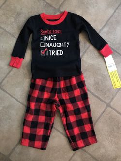 Christmas pajamas 12 months