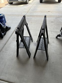 Pair of saw horses