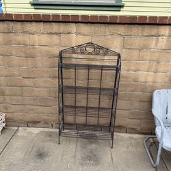 4 Tier Bakers Rack/ Plant Stand 56” Tall 30” Wide Shelves Get Deeper as it goes Down