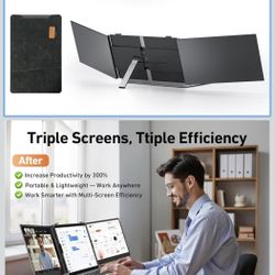 Laptop Screen Extender, Ultra-Thin 14" FHD Portable Monitor