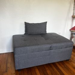 Convertible Sleeper Chair / Bed – Gray