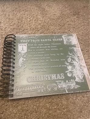 Christmas chipboard scrapbook