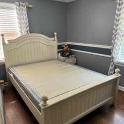 Queen Bed Frame With Nightstand And Drawer Dresser