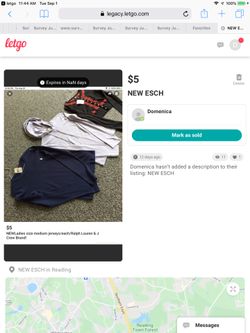 NEW Each Ralph Lauren Tops Size Medium/Lucky Lady