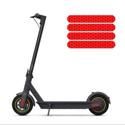 Electric Scooter With Reflective Stickers
