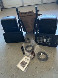 Portable PA system and speakers