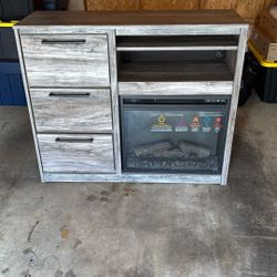 Ashley Furniture Dresser With Built-In Fireplace