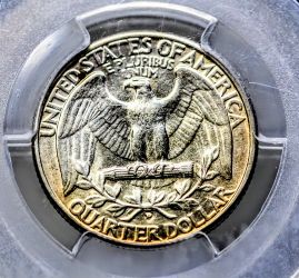 1932 D Washington Silver Quarter Coin Nice Toning- Key Date