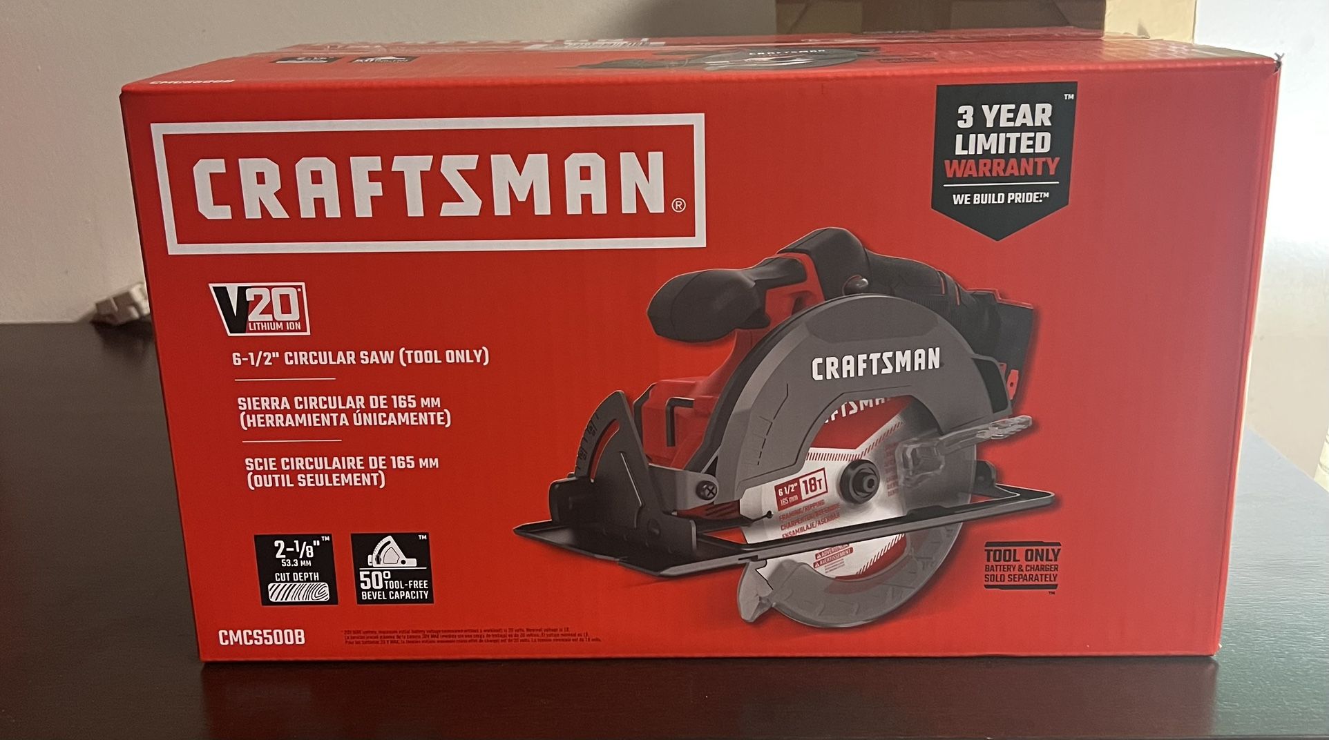 Craftsman 6-1/2 Inch Circular Saw (Tool Only)