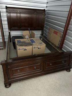 Queen size bed  from Ashley furniture