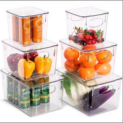Acrylic Organizing Bins With Lids - 3 Pack 