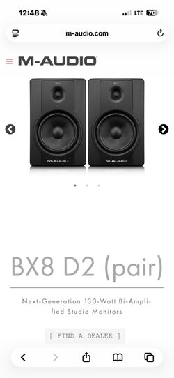 M-Audio Bx8 D2 Speaker Monitors