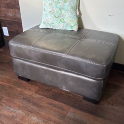 Grey Ottoman 