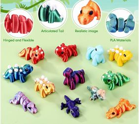 3D Printed Animals & Dinosaurs – 5–7cm Articulated Fidgets