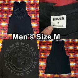 Gymshark Lifting Club Men’s Size Medium Sleeveless Black Tank Top Shirt