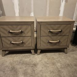 Dezerey Nightstands End Table Drawers Set (Comes as a set) Make an Offer. Need gone. Will Deliver