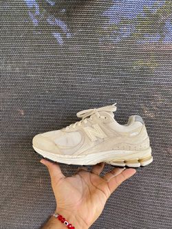 New Balance 2002R. Cream and off-white colorway.