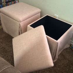 Pink Ottoman 