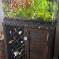 Natural 30 Gallon Fish Tank Aquarium With Bar Stand 