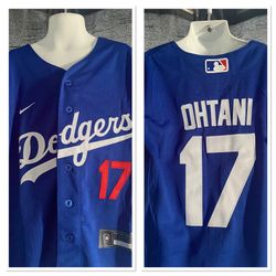 Women Shohei Ohtani #17 Los Angeles Dodgers Nike Blue Black White Jersey Small Medium Large X-Large 