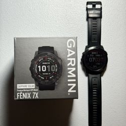 Garmin Fenix 7X Sapphire Solar GPS Watch 51mm Black