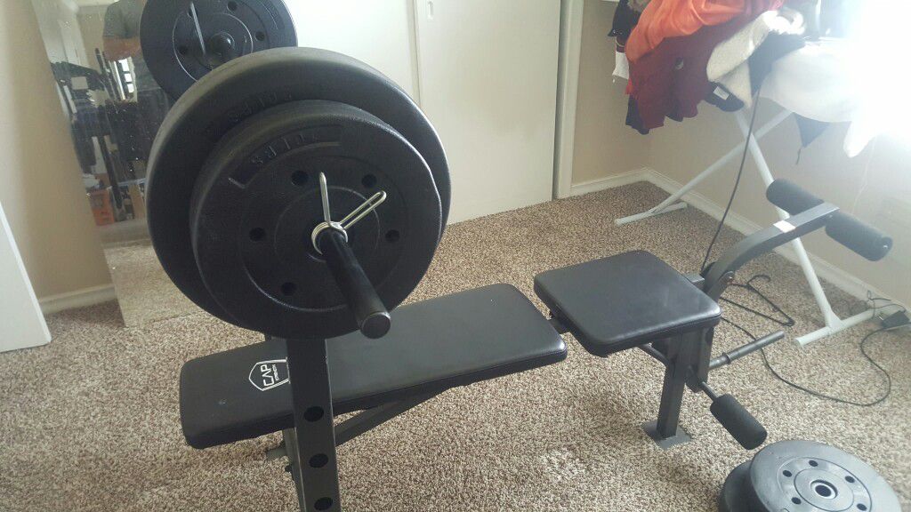 Weight bench and set