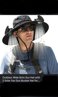 Solar fan hat