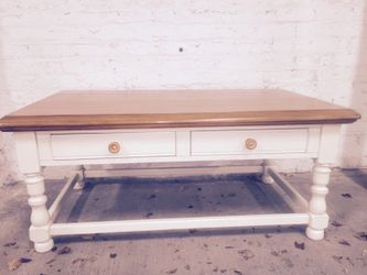 Solid wood coffee table