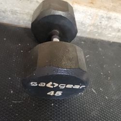 2x Saogear 45LB Dumbbells **LikeNew**
