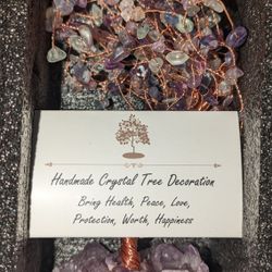 Crystal Healing Trees Made Of Pure Copper And Healing Stones