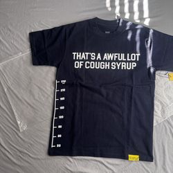 Desto Dubb That's A Awful Lot Of Cough Syrup Navy Cotton Graphic T-Shirt M
