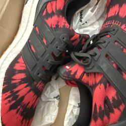 Adidas ULTRABOOST NK (Tie Dye) Red/black Gum Bottom 