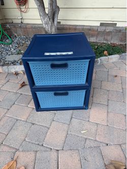 2 Sterilite Stacking Storage Drawers