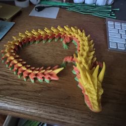 Articulated 3D Printed dragon