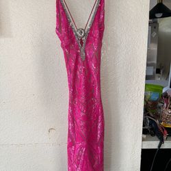 Brand New LUX Isabella Fuchsia Dress (Never Worn) 