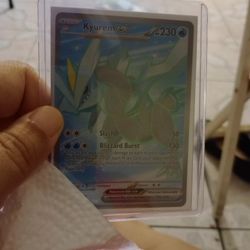 Pokemon Black Bolt Full Art Kyurem Ex Card